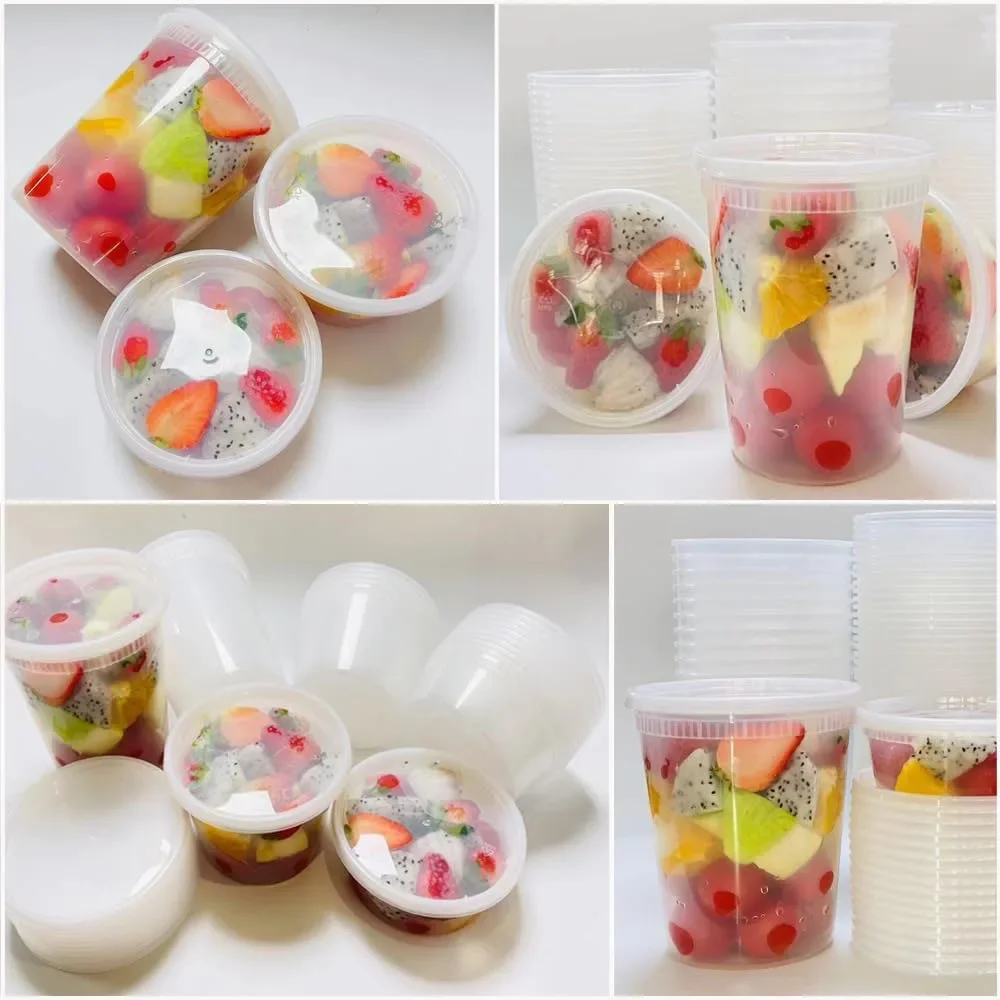 プラスチック製食品保存容器,蓋付き,冷凍庫,BPAフリー,2 - Food Storage Bowls のレビューと価格