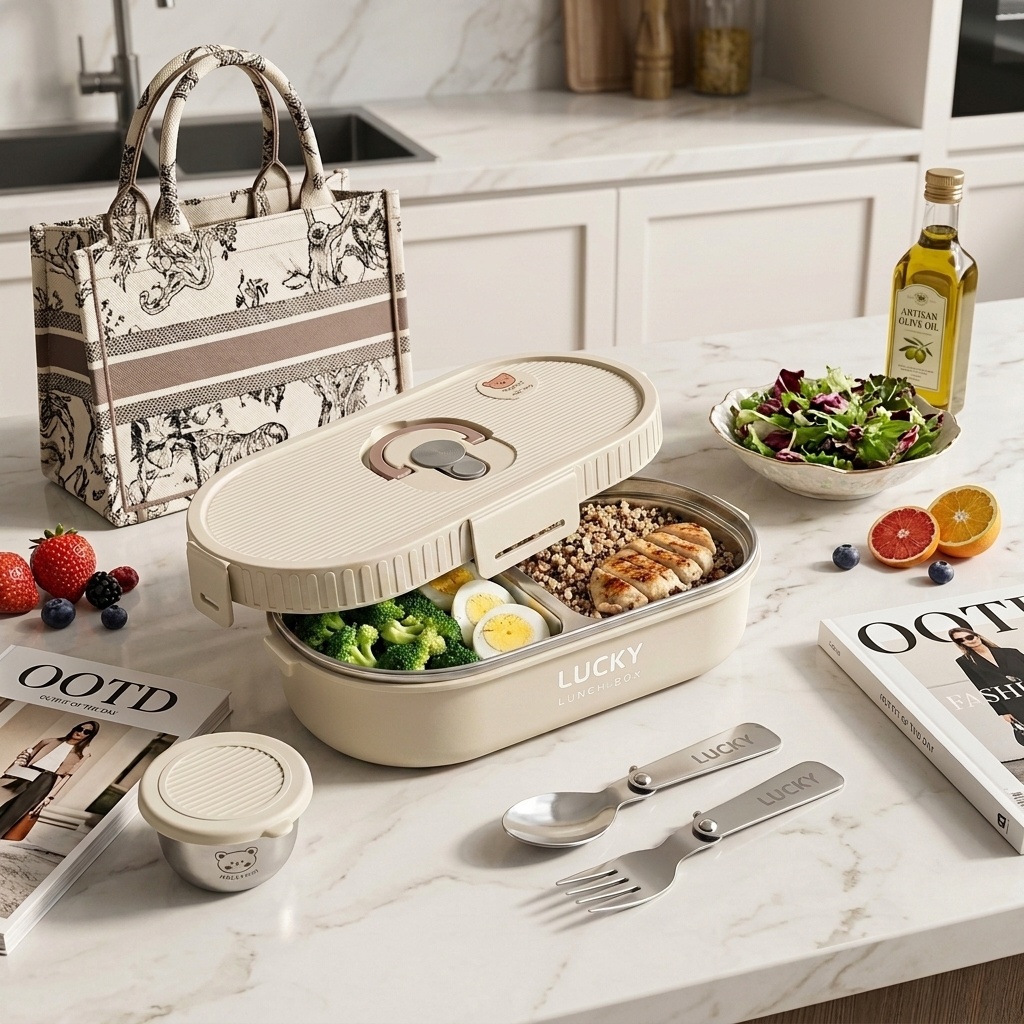 電子レンジ対応 304ステンレス製弁当箱セット 漏れ防止 ポ - Food Storage With Scoop のレビューと価格