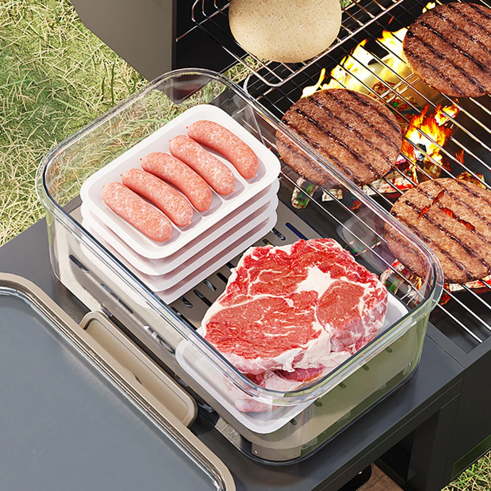 ポータブル食品保存容器 大容量 気密鮮度ボックス 排水プレー - Food Storage Box Large のレビューと価格