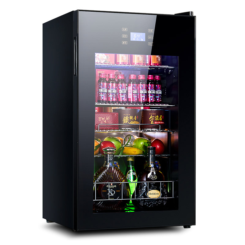 冷蔵冷蔵庫 95L ワイン冷蔵庫透明ガラスドア茶飲料冷凍庫  - Food Storage Zone のレビューと価格