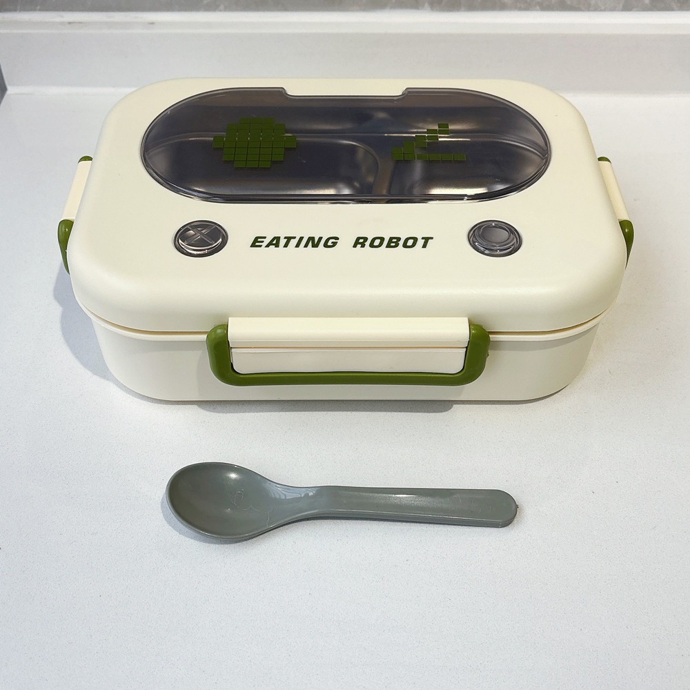 保温弁当箱ステンレス鋼ランチコンテナ漏れ防止食品保存オーガナ - Food Storage Box Large のレビューと価格