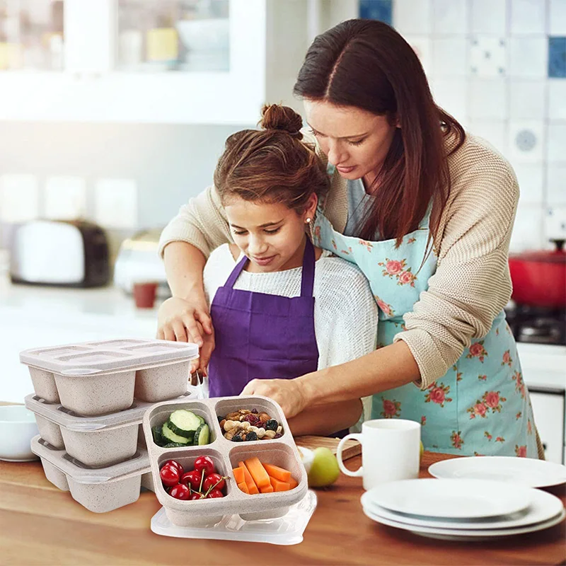 ポータブルコンパートメント食品収納ボックス、冷蔵庫、冷凍庫オ - Food Storage Bowls のレビューと価格