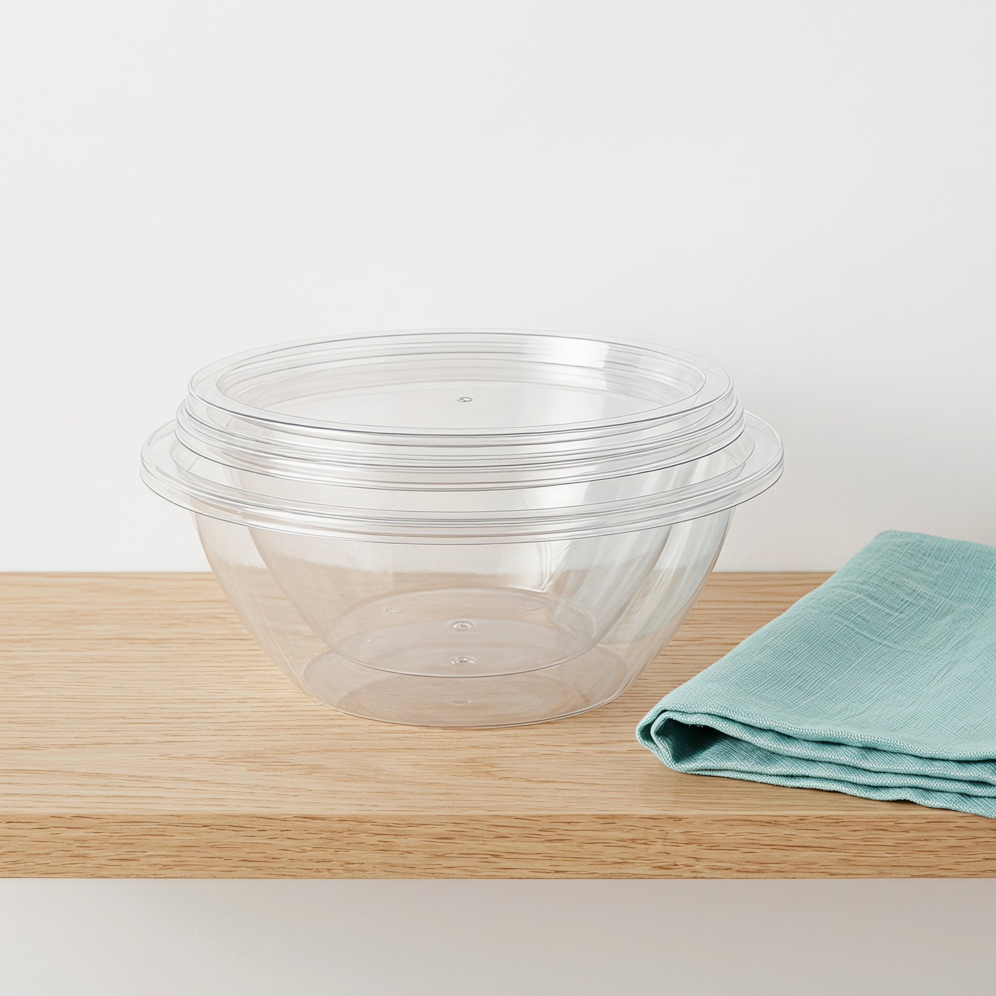 2個セット 透明プラスチック製ベーキングミキシングボウル 蓋 - Food Storage Bowls のレビューと価格
