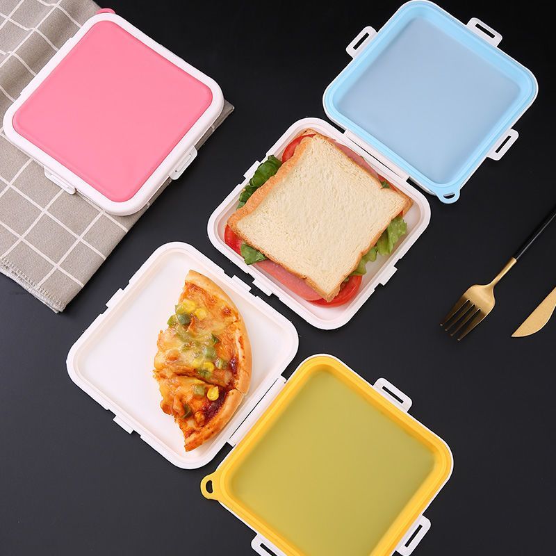 1個入りポータブルサンドイッチクリスパートースト収納ボックス - Food Storage Silicone Bags のレビューと価格
