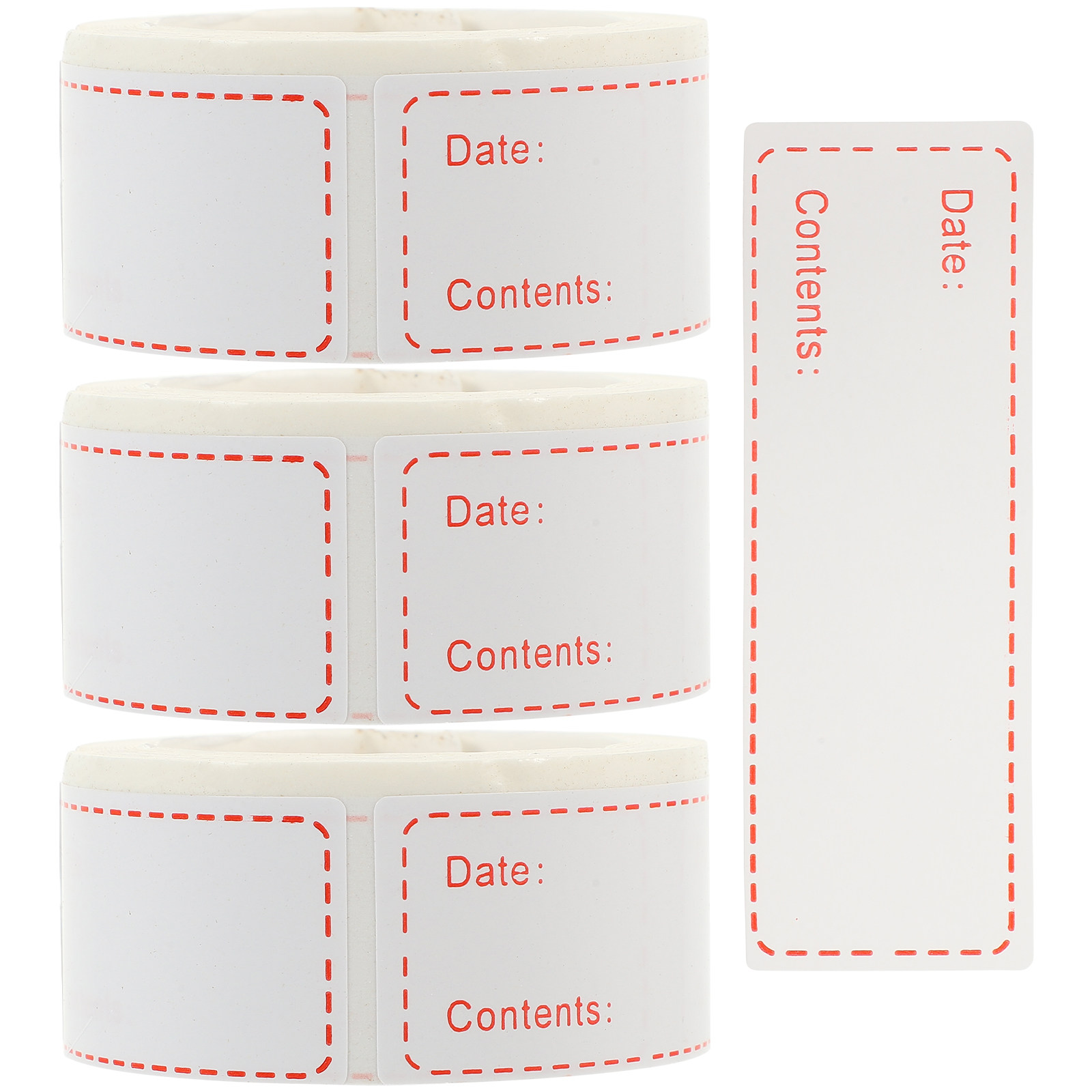 3巻入り食品保存ラベル、取り外し可能、冷凍庫対応、日付・内容 - Food Storage For Restaurant のレビューと価格