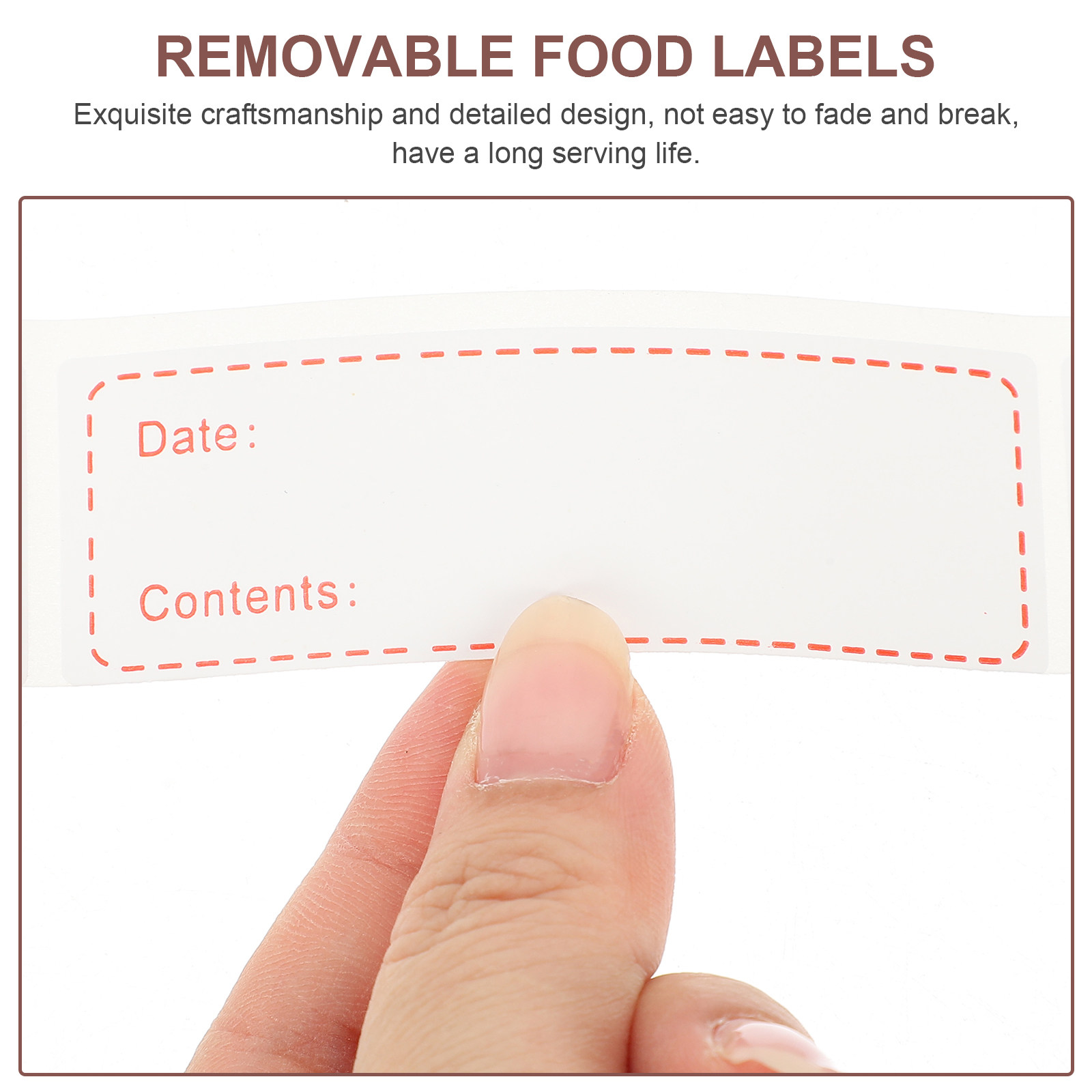3巻入り食品保存ラベル、取り外し可能、冷凍庫対応、日付・内容 - Food Storage For Restaurant のレビューと価格
