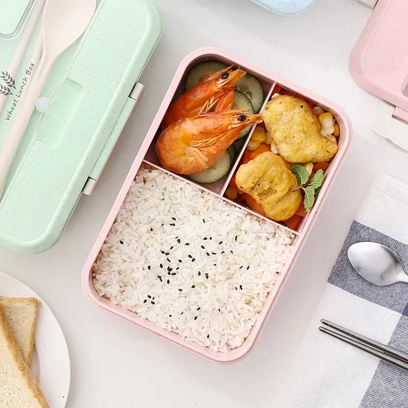麦わら弁当箱,食器,電子レンジ,食品保存容器,ポータブル弁当 - Food Storage With Scoop のレビューと価格