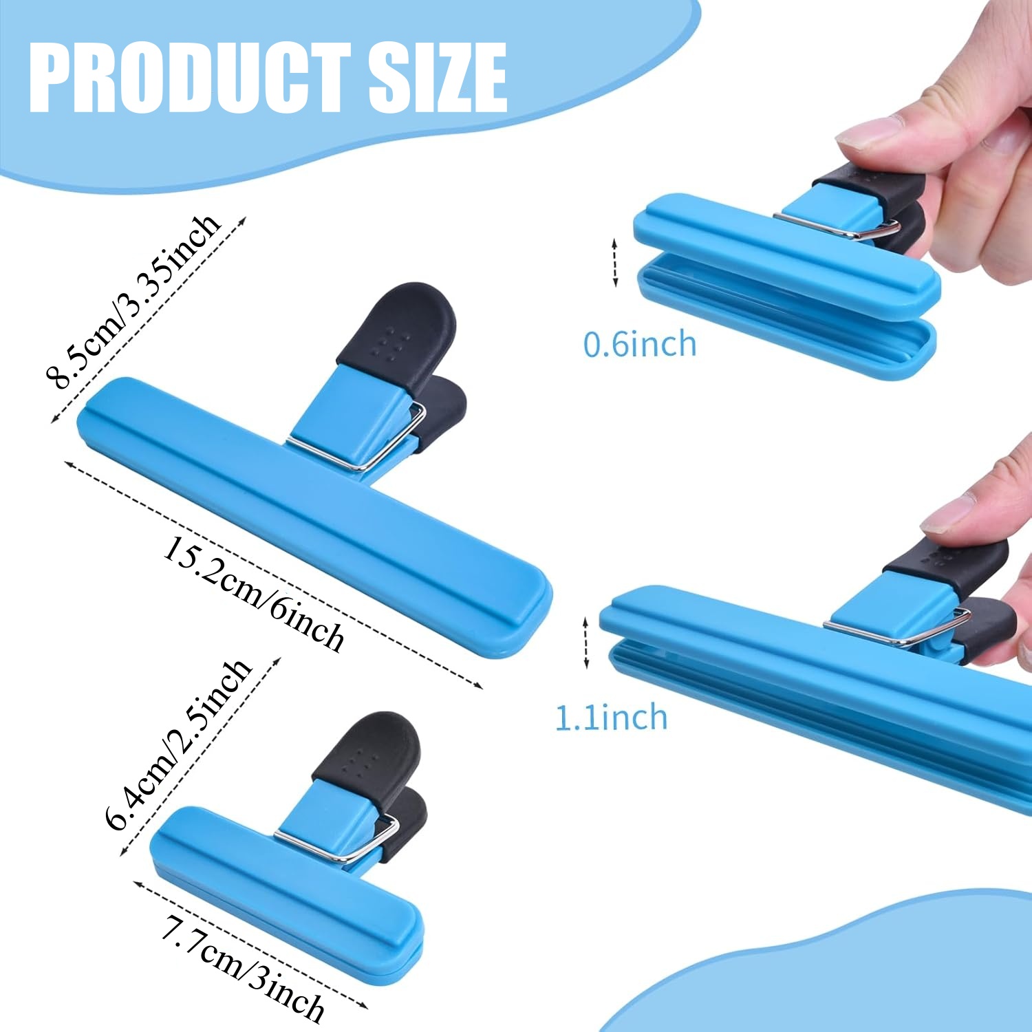 3-12 個多目的シールクリップ耐久性のあるキッチンスナック - Food Storage Drawer Organizer のレビューと価格