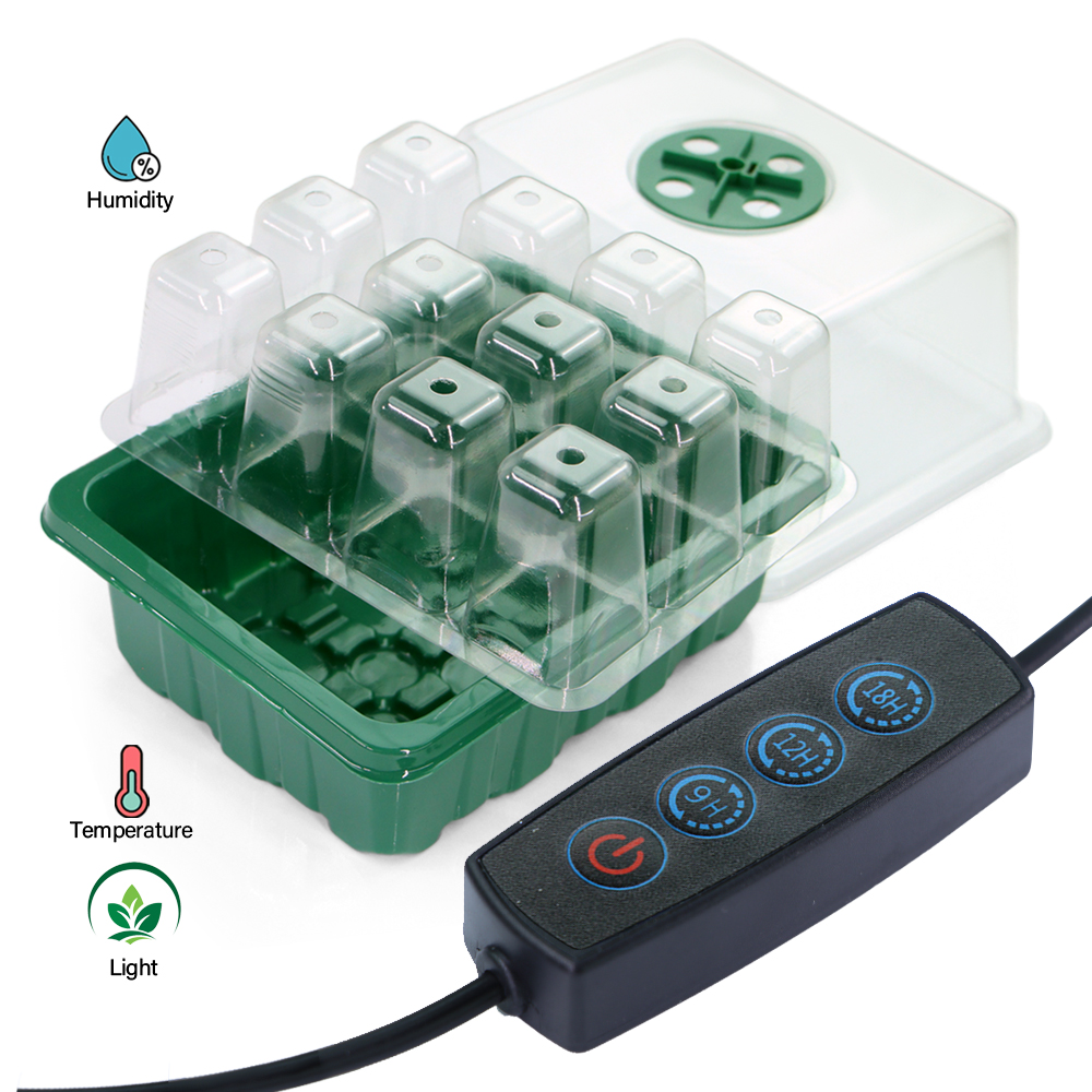 LED 保育園ポットと成長ライト植物種子スタータートレイ家庭 - Food Storage Plants のレビューと価格