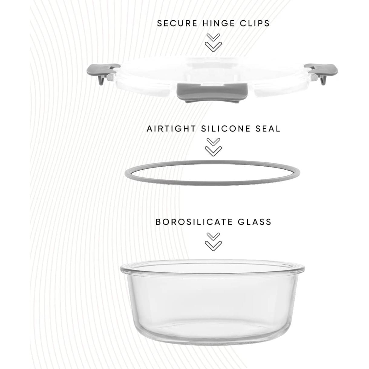 蓋付き24個入りホウケイ酸ガラス保存容器 |   パントリー - Food Storage Containers Tupperware のレビューと価格
