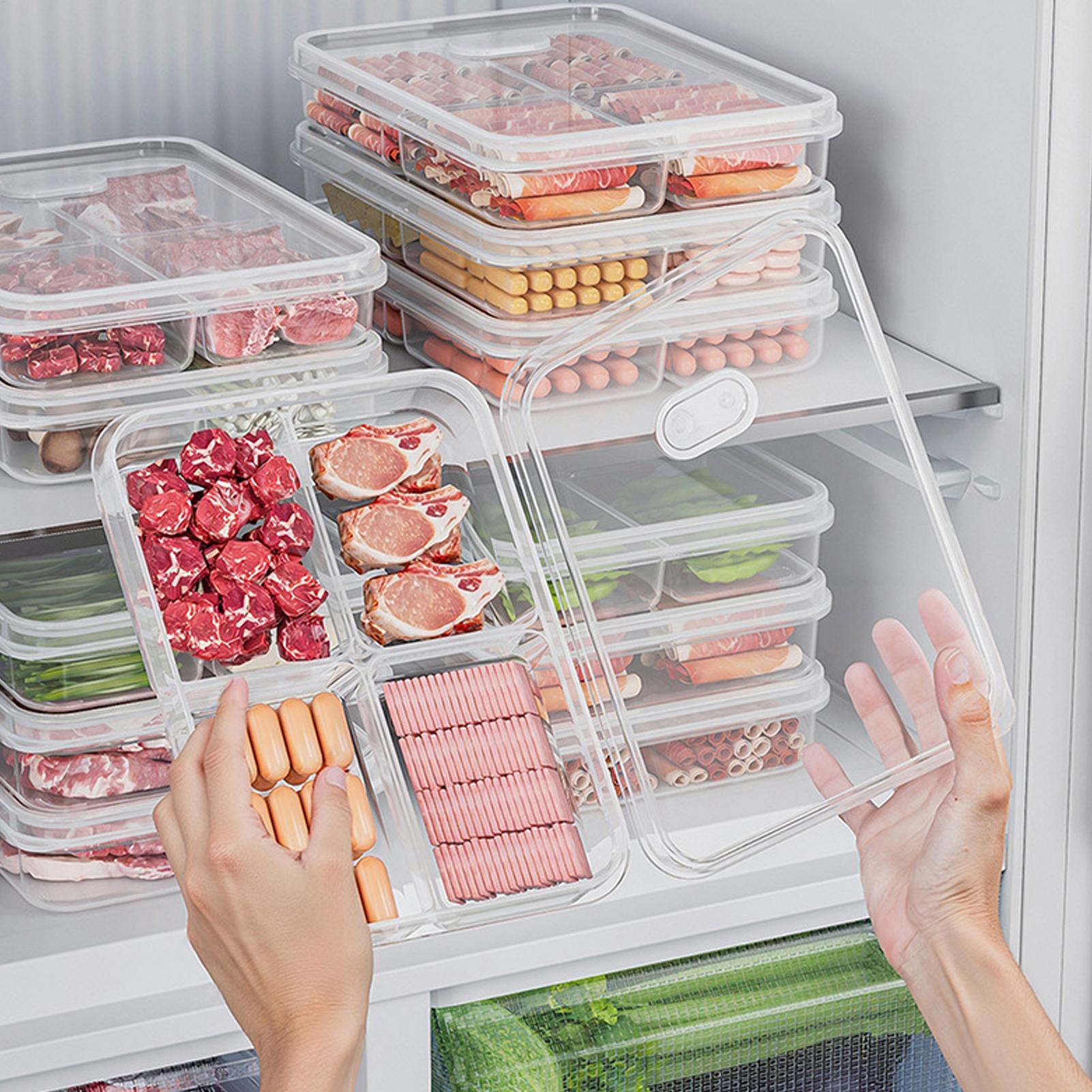 1PC 冷蔵庫収納ボックス肉野菜鮮度保持収納ボックス透明食品 - Food Storage Bowls のレビューと価格
