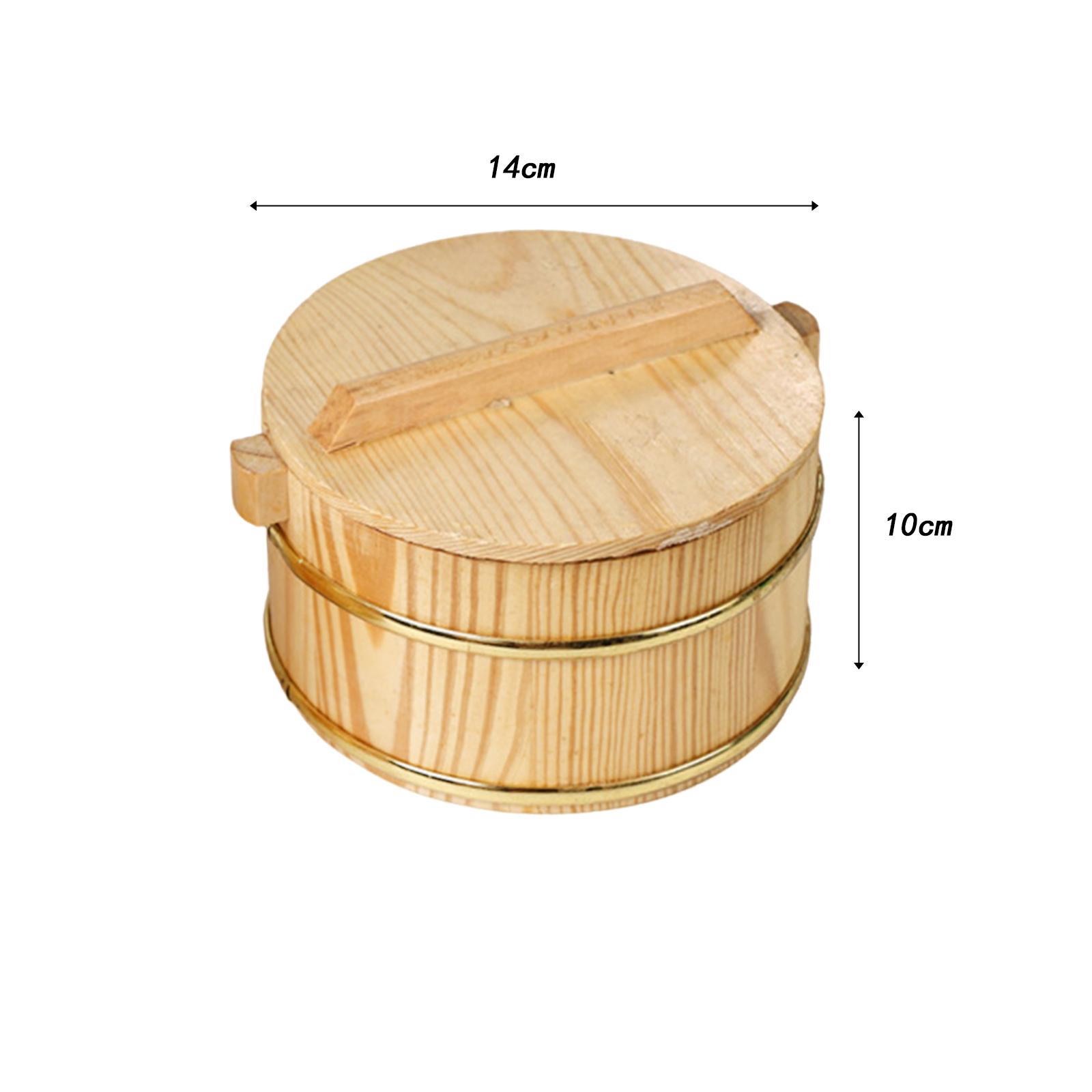 木製蒸し米桶ディナープレートポータブルノンスティック寿司ライ - Food Storage For Restaurant のレビューと価格