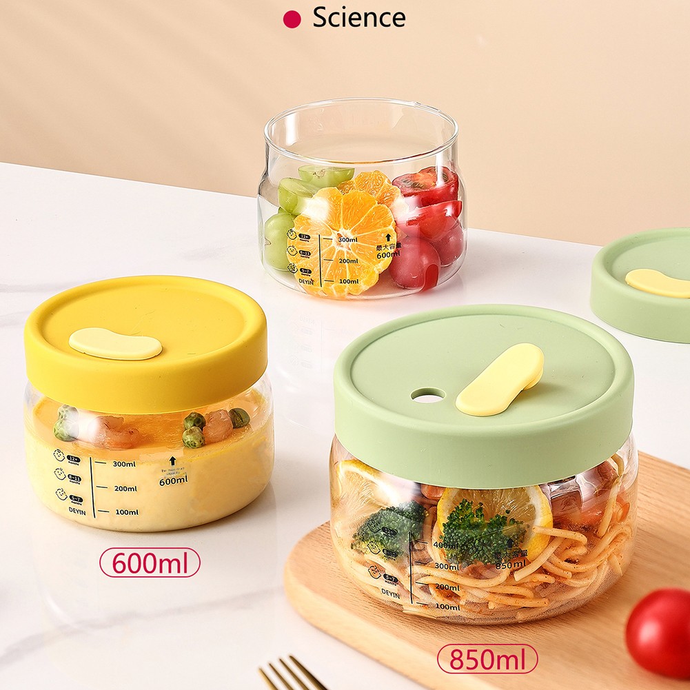ガラス食品保存容器気密漏れ防止フードボウル弁当弁当箱電子レン - Food Storage Bowls のレビューと価格