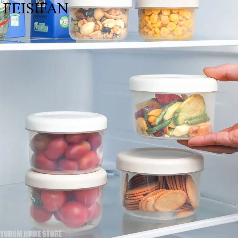 持ち運び可能な丸型プラスチック製食品保存容器（蓋付き）、キッ - Food Storage Bowls のレビューと価格