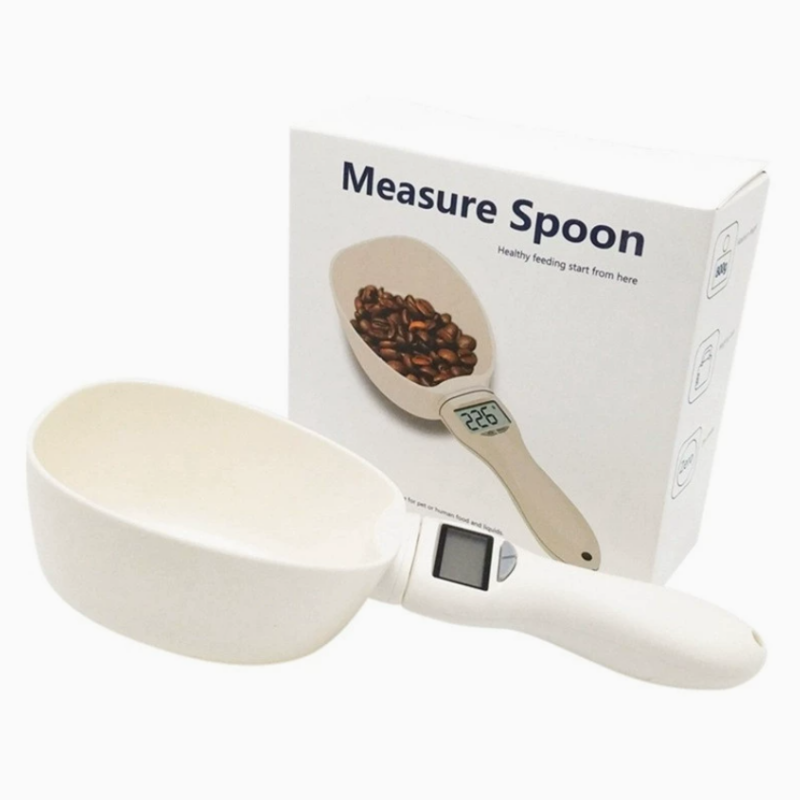 ペットフードスプーンスケール、猫犬用フードボウル用電子計量ツ - Food Storage With Scoop のレビューと価格
