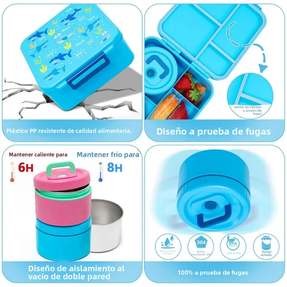 子供用1700ml弁当箱セット、食品保存容器と保温ポット付き - Food Storage Containers Tupperware のレビューと価格