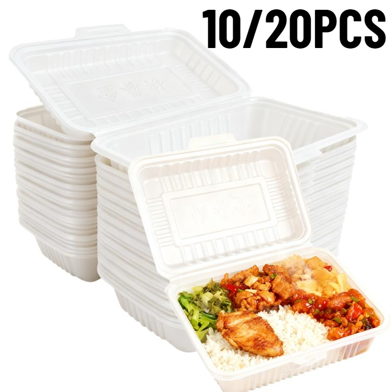 10/20 個使い捨て弁当箱プラスチックサラダサンドイッチテ - Food Storage For Restaurant のレビューと価格