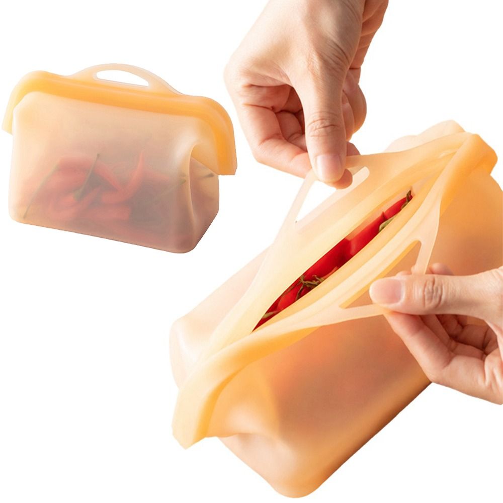 漏れ防止シリコン製食品保存袋 高温対応 無臭 鮮度保持ポーチ - Food Storage Silicone Bags のレビューと価格