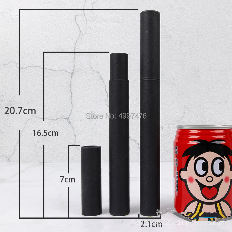 カバーふた付きクラフトチューブボックス、ブラック、ブラウンク - Food Storage Plants のレビューと価格